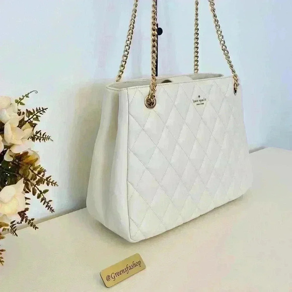 Kate spade purse carey tote shoulder bag parchment - Picture 2 of 10
